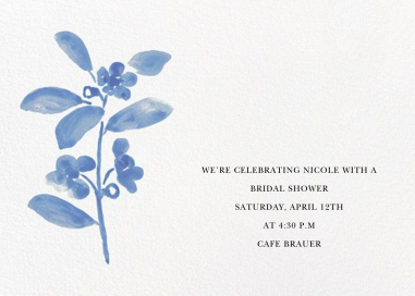 Watercolor Bloom - Bridal Shower Invitation by Linda and Harriett