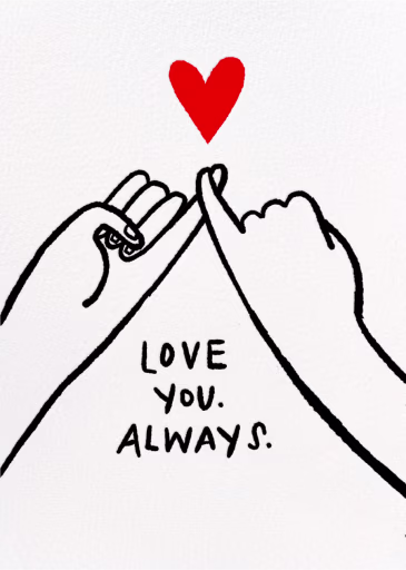 Pinky Love - Valentine's Day Card by Hello!Lucky