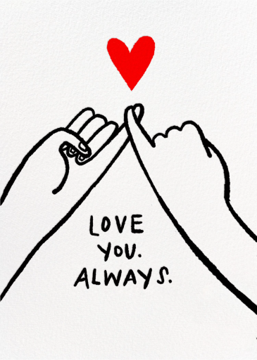 Pinky Love - Thinking of You Card by Hello!Lucky