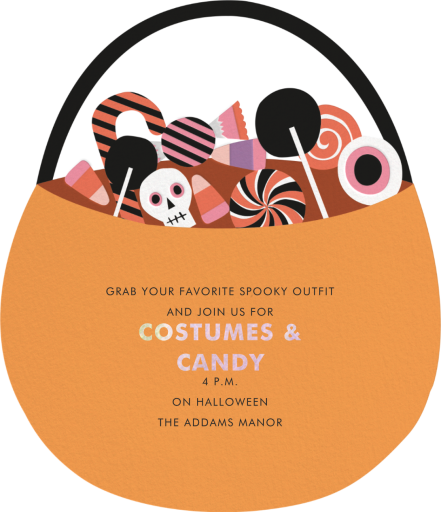 Candy Brains - Party Invitation by Meri Meri - Back