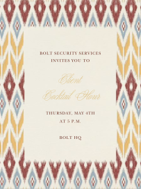 Ikat - Cocktail Party Invitation by Paperless Post