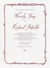 Hyde Park - Wedding Invitation by Crane & Co.