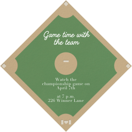 Baseball Diamond - Sports Invitation by Paperless Post