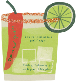 Spicy Margarita - Get-Together Invitation by Maisy Summer