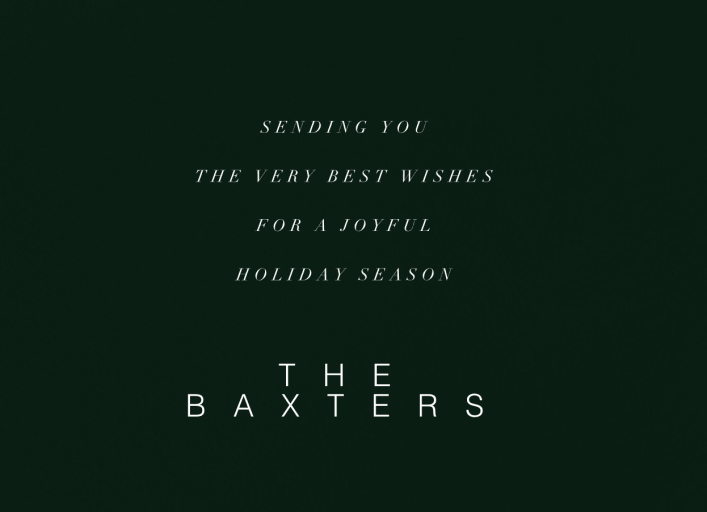 Holly Branch (Photo) - Christmas Card by Paperless Post - Back