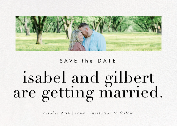 Glimpse - Save the Date by Paperless Post