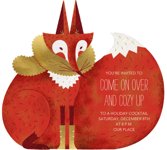 Cozy Fox - Invitation by Paperless Post