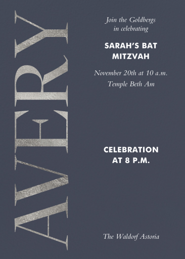 Luxe Lettering - Religious Invitation by Paperless Post