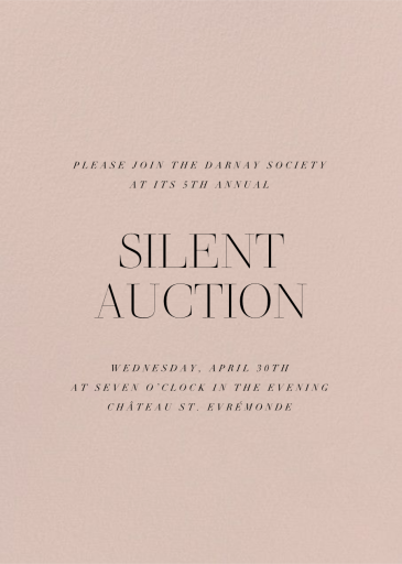 Antique Pink - Fundraiser Invitation by Paperless Post