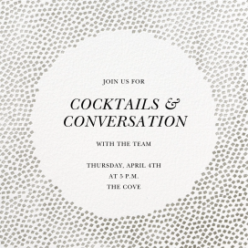 Metallic Confetti - Cocktail Party Invitation by Kelly Wearstler