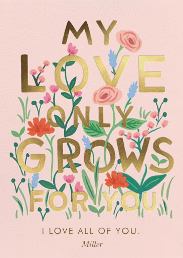 Love Grows - Valentine's Day Card by Rifle Paper Co.
