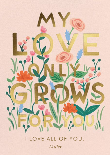 Love Grows - Valentine's Day Card by Rifle Paper Co.