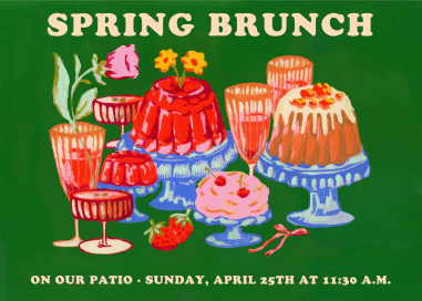 Retro Cakes - Spring Party Invitation by Iris + Marie