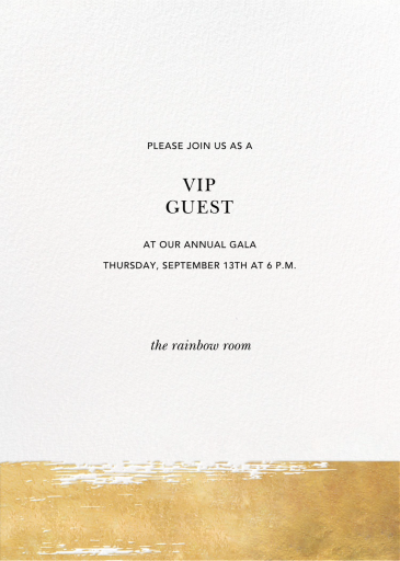 Simple Brushstroke - VIP Event Invitation by Sugar Paper
