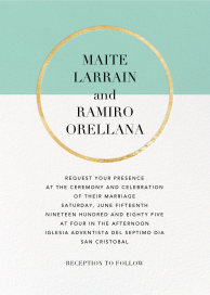 Metallic Circle - Wedding Invitation by Paperless Post