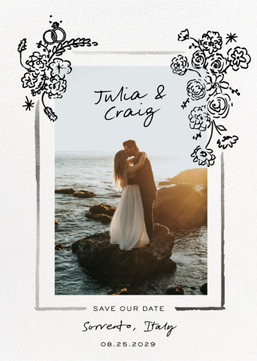 Flowers in Frame - Invitation by Pulp Templates Co.
