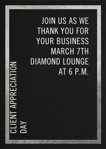 Simple Gold Border - Appreciation Event Invitation by Paperless Post