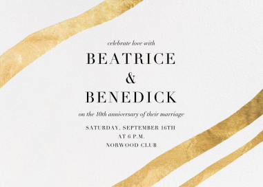 Cherish - Wedding - 50th Anniversary Invitation by Kelly Wearstler