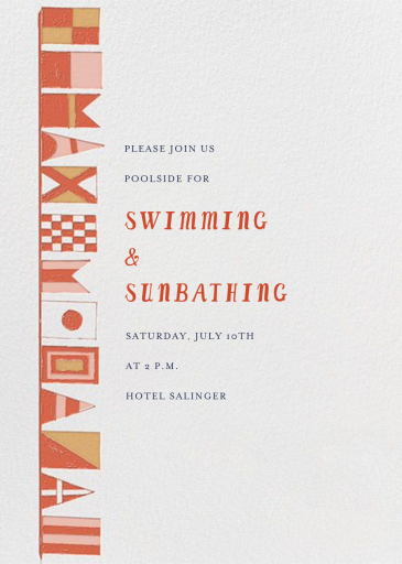 Prepare to Jibe - Summer Party Invitation by Mr. Boddington's Studio