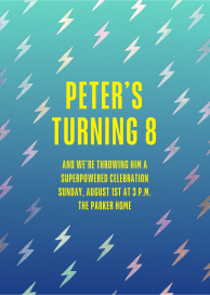 Electric Energy - Birthday Invitation by Hello!Lucky