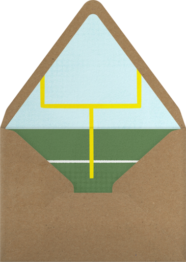 Minimal Football Game Invitation Envelope