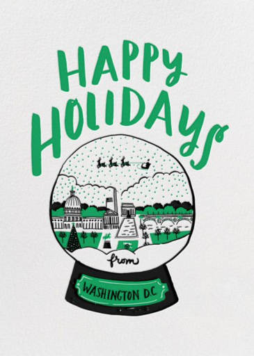 Snow Globe Hello!Lucky - Holiday Card by Hello!Lucky