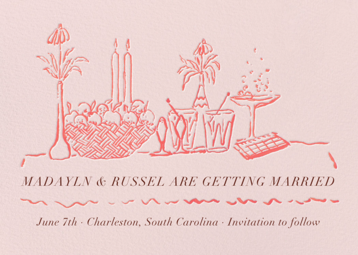 Pink Tablescape - Invitation by Iris + Marie