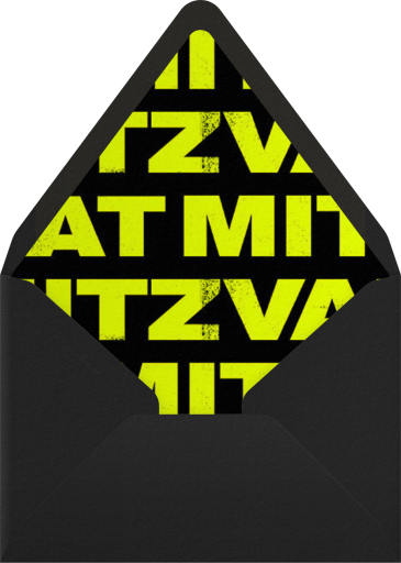 Mitzvah Poster - Paperless Post Envelope