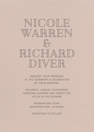 Antique Pink - Wedding Invitation by Paperless Post