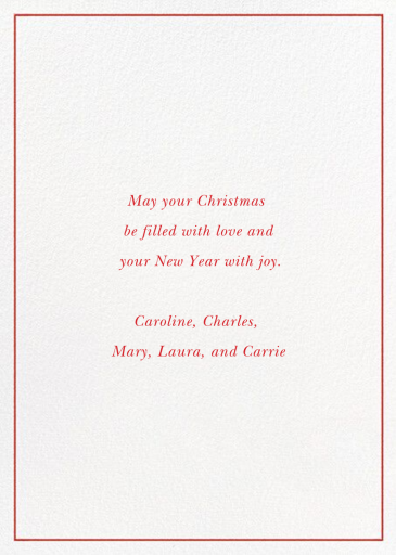 Christmas Foyer - Holiday Card by Paperless Post - Back