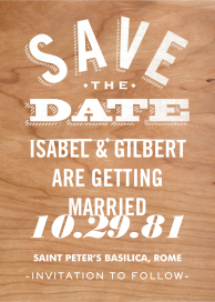 Wood You Be Mine (Save the Date) - Save the Date by Paperless Post