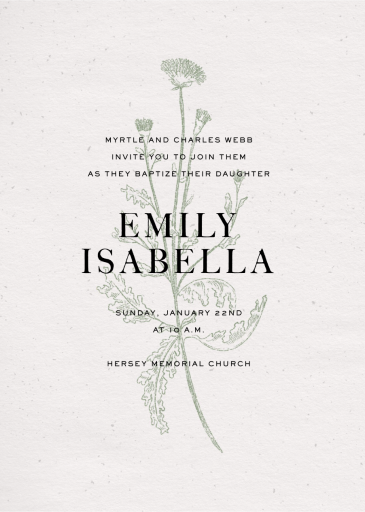 Fine Dandelion - Religious Invitation by Paperless Post