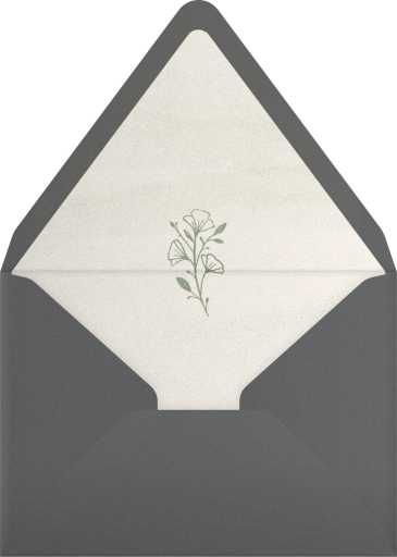 Botanical Pressed Wildflower - Paperless Post Envelope