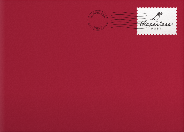 Photo Collage Winter Holiday Card Envelope