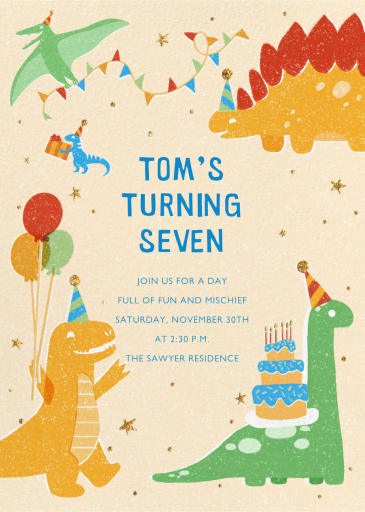 Dino Buddies - Invitation by Paperless Post