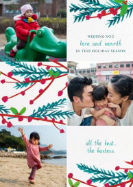 Garland on the Banister (Tall Photo) - Holiday Card by Mr. Boddington's Studio