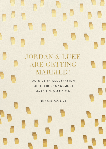 Flickering Lights - Engagement Party Invitation by Kelly Wearstler