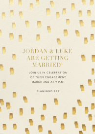 Flickering Lights - Engagement Party Invitation by Kelly Wearstler