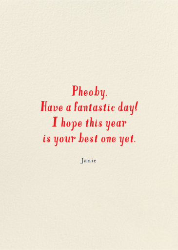 Cake Pedestal - Birthday Card by Mr. Boddington's Studio - Back