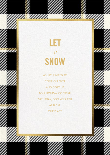 Tartan Suite - Holiday Party Invitation by kate spade new york