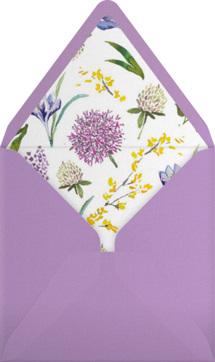 Spring Florets (Save the Date) - Happy Menocal Envelope