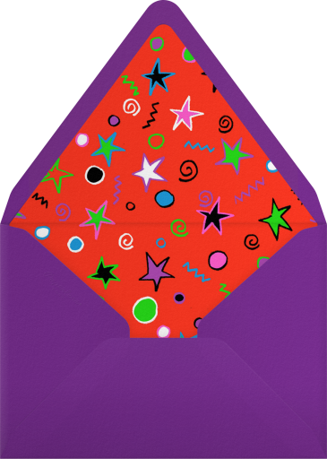 Libra Season Scales & Stars Invitation Envelope
