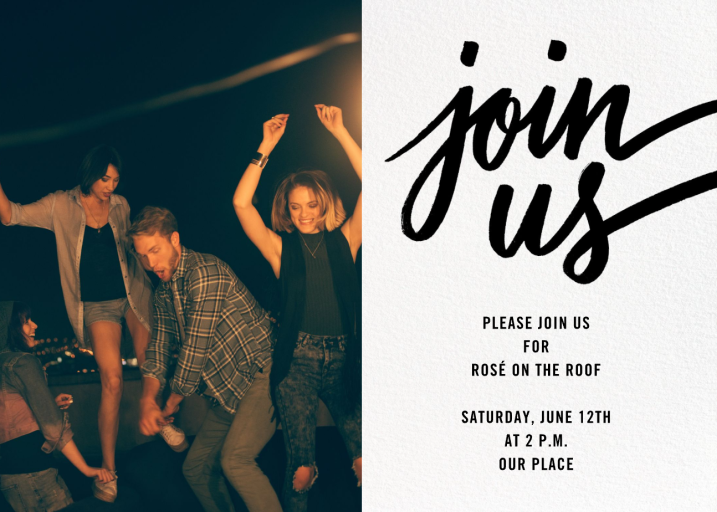 Horizontal Split Photo by Paperless Post