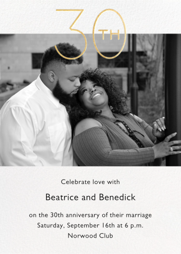 Wedded Decade Photo - Anniversary Invitation by Paperless Post