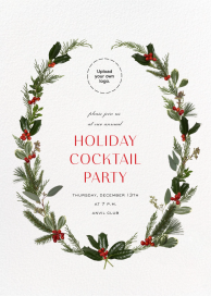 Holly Wreath by Paperless Post