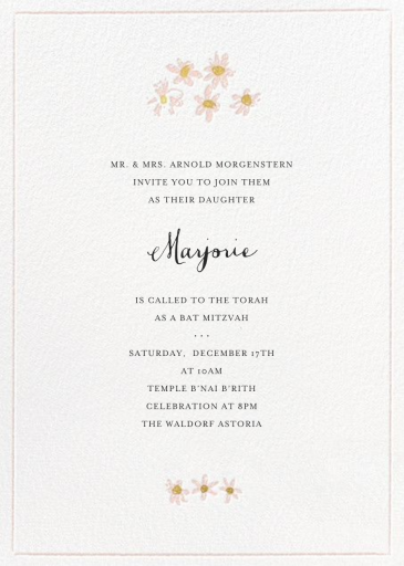 Better Daisies - Religious Invitation by Mr. Boddington's Studio