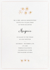 Better Daisies - Bar & Bat Mitzvah Invitation by Mr. Boddington's Studio