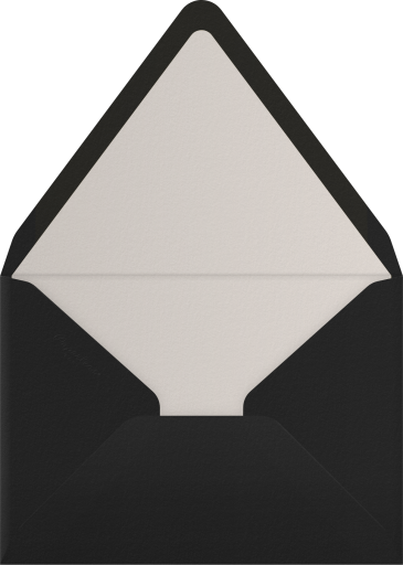Photo Initials In Loving Memory Invitation Envelope