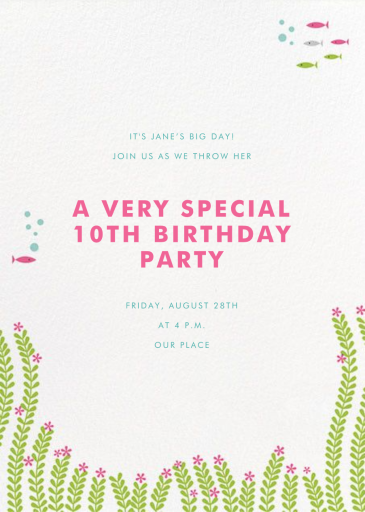 Mermaid Birthday by Hello!Lucky - Back