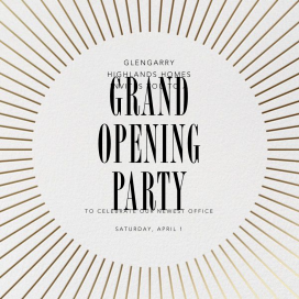 Our Story - Launch Party Invitation by Crate & Barrel